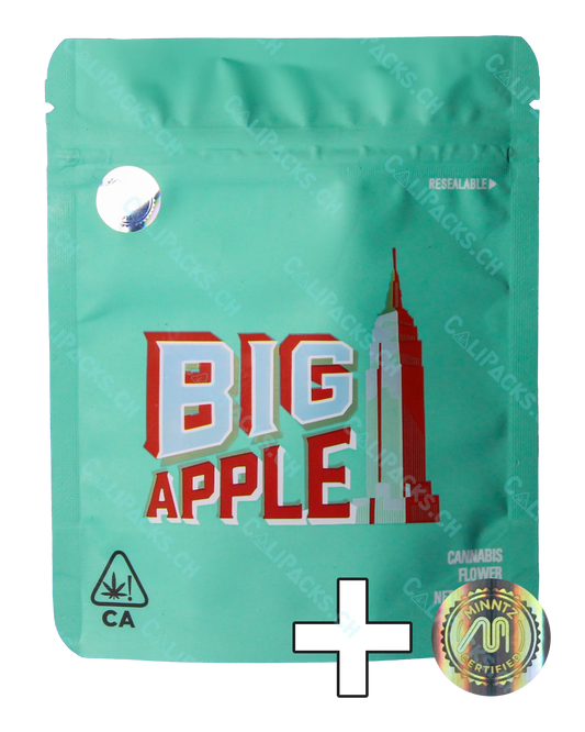 MINNTZ Big Apple front side with MINNTZ hologram sticker
