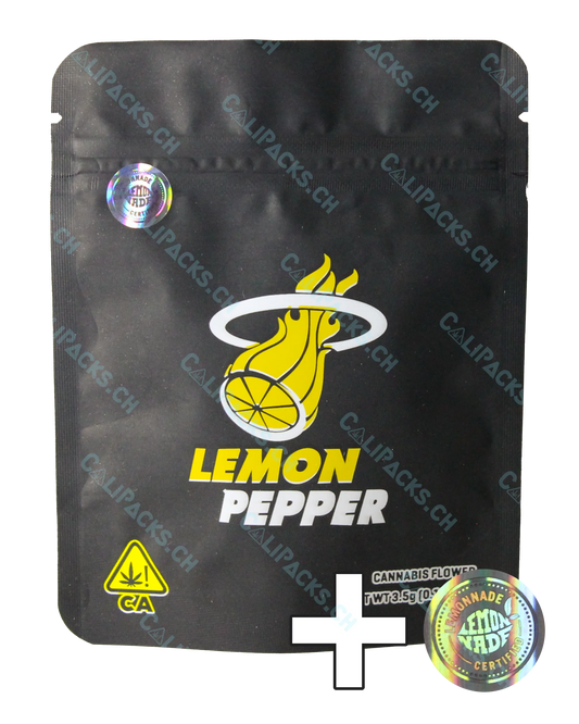 Lemonnade Lemon Pepper - Leeres 3.5g Cali / Mylar Pack